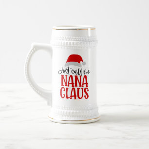 Caneca De Cerveja Me Chame De Nana Claus-56768