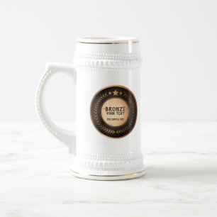 Caneca De Cerveja MEDALHA Bronze Campeão IMPRESSÃO PERSONALIZADA DIY