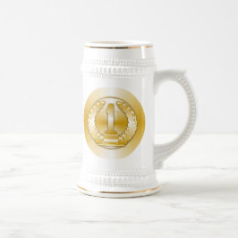 Caneca De Cerveja Medalha Dourado,
