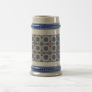 Caneca De Cerveja Medalhões Inspirados na Arte Folclórica Polonesa e