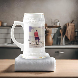 Caneca De Cerveja Melhor Pai Moderno de Todos os Tempos Foto Dia dos