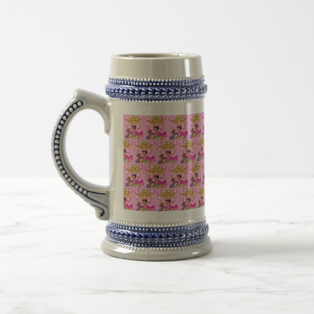 Caneca De Cerveja Menina Rosa (Esquerda)