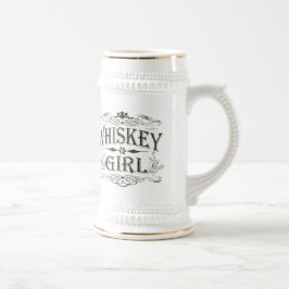 Caneca De Cerveja Menina rústica do uísque