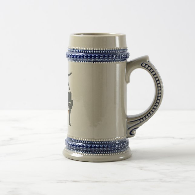 Caneca De Cerveja menina tocando piano (Direita)