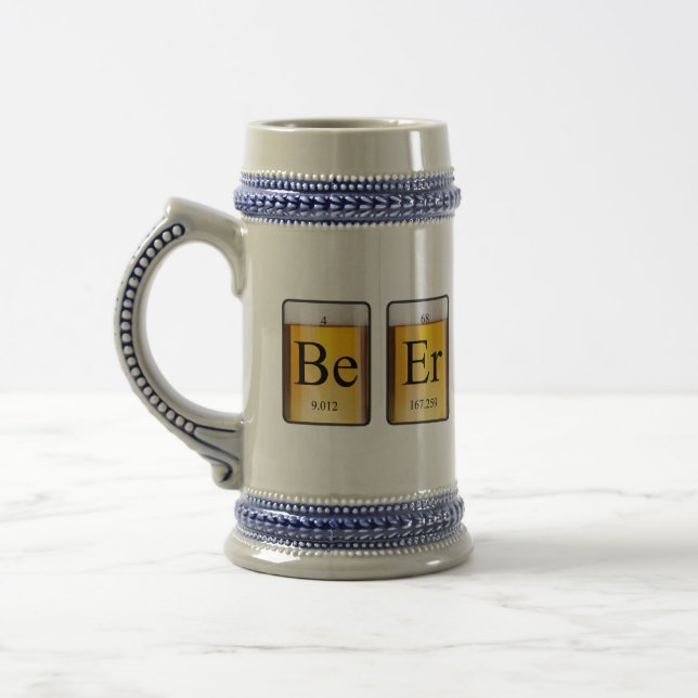 Caneca De Cerveja Mesa Periódica: (Esquerda)