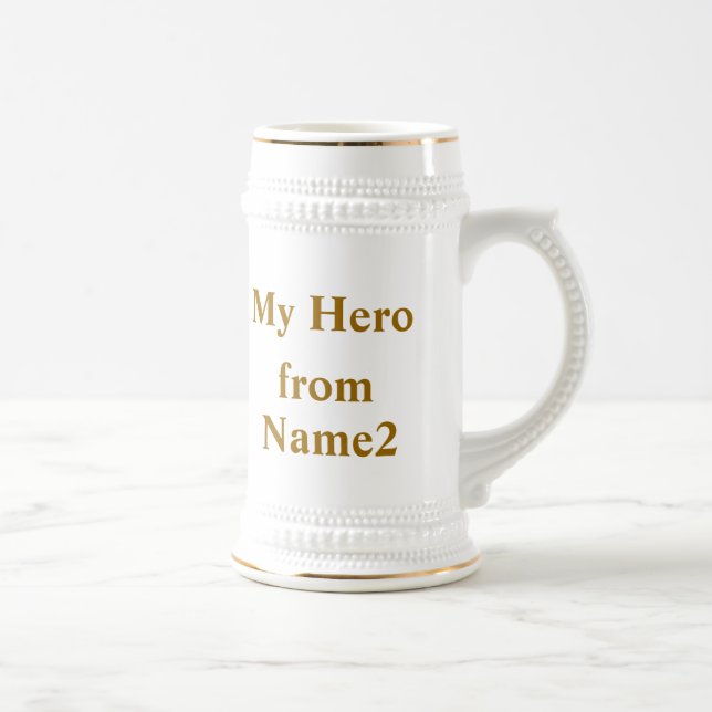 Caneca De Cerveja Meu pai, meu herói (Direita)