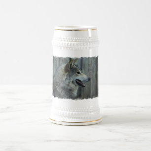 Caneca de cerveja mexicana da cerveja do lobo