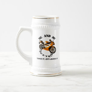 Caneca De Cerveja Minha motocicleta