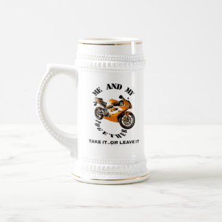Caneca De Cerveja Minha motocicleta