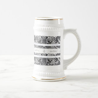 Caneca De Cerveja Modern BATIK Pattern