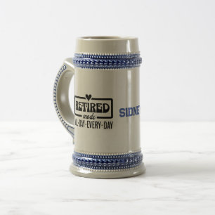 Caneca De Cerveja Modo Aposentado Todo O Dia