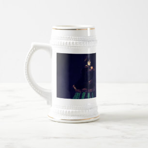 Caneca De Cerveja Monet Woman em Vestido Verde