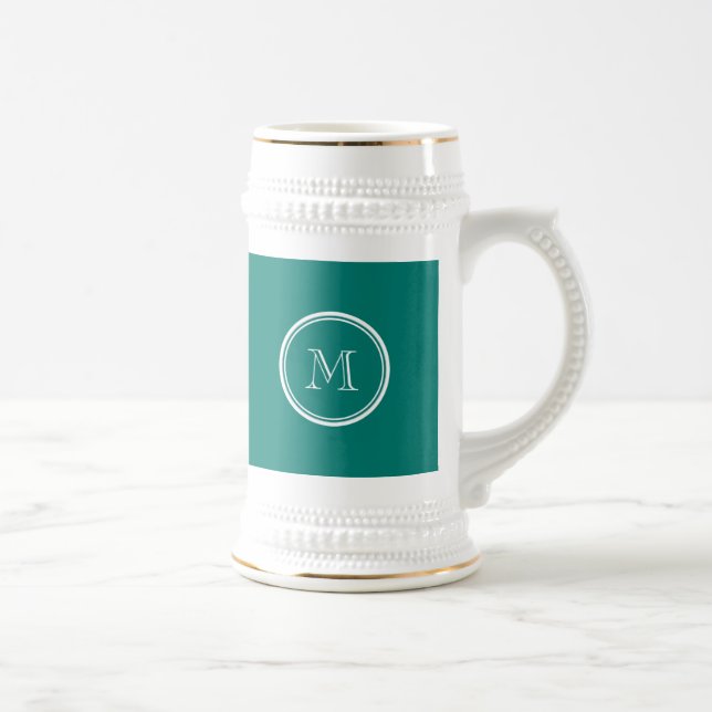 Caneca De Cerveja Monograma de Pine Green High-End (Direita)