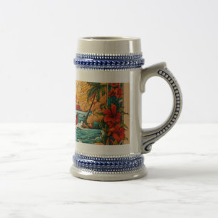 Caneca De Cerveja Monterey Beach Sunset Tattoo Mug- Bold e Colorido