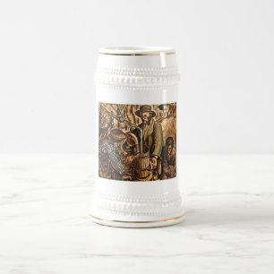 Caneca De Cerveja Moonshiners Fazer Relâmpago Branco Sussurro