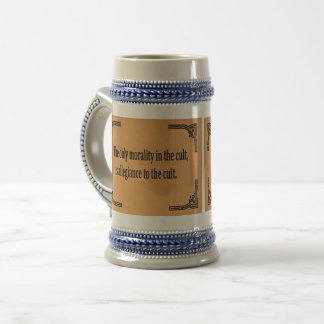 Caneca De Cerveja Moralidade de Culto