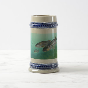 Caneca De Cerveja Morone atlântico Saxatilis dos peixes do baixo