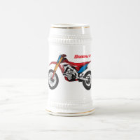 Moto de terra vermelha