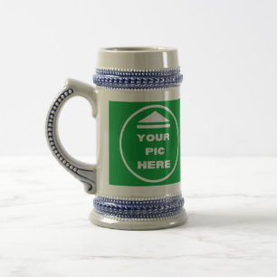 Caneca de cerveja Mug - Adicione sua Cinza de imag
