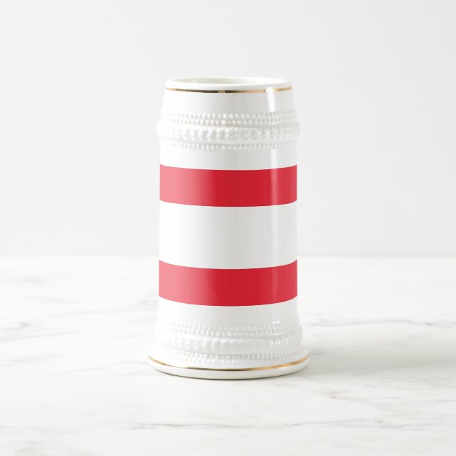 Caneca De Cerveja Mug com bandeira da Áustria (Centro)