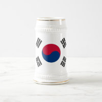 Mug com bandeira da Coreia do Sul
