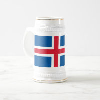 Mug com bandeira da Islândia
