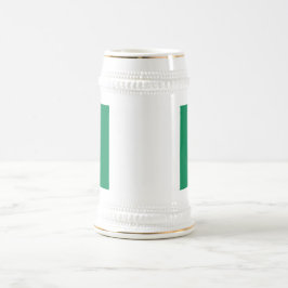 Caneca De Cerveja Mug com bandeira da Nigéria