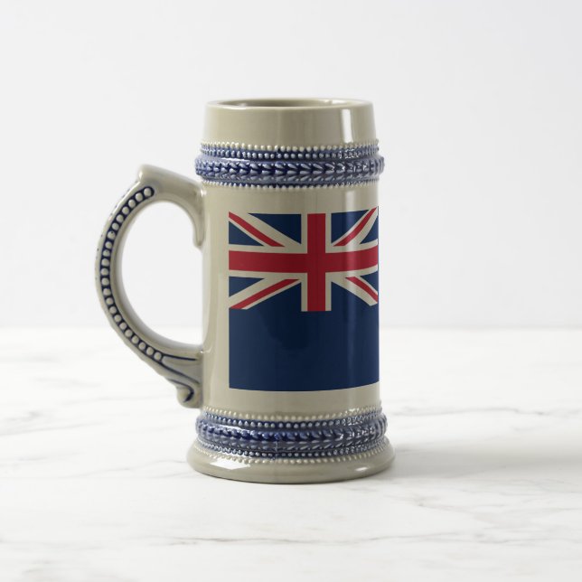 Caneca De Cerveja Mug com bandeira da Nova Zelândia (Esquerda)