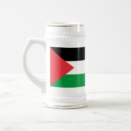 Caneca De Cerveja Mug com bandeira da Palestina
