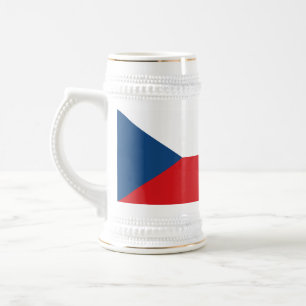 Caneca De Cerveja Mug com bandeira da Tchecia