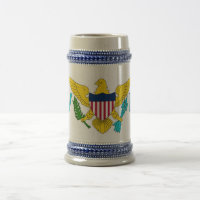 Mug com bandeira das Ilhas Virgens - EUA