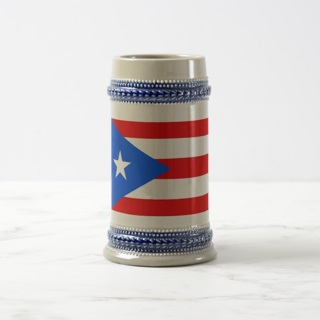 Caneca De Cerveja Mug com bandeira de Porto Rico - EUA (Centro)