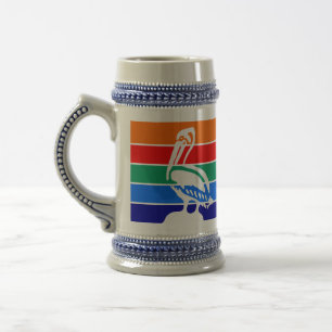 Caneca de cerveja Mug com bandeira de Rua. Petersb