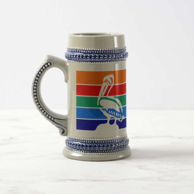 Caneca de cerveja Mug com bandeira de Rua. Petersb (Esquerda)