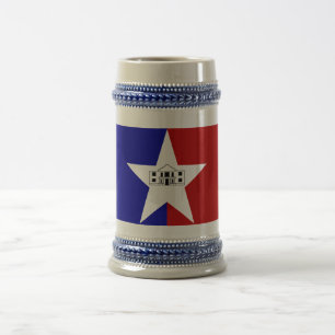 Caneca De Cerveja Mug com bandeira de San Antonio City, Texas, EUA