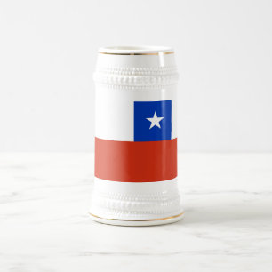 Caneca De Cerveja Mug com bandeira do Chile