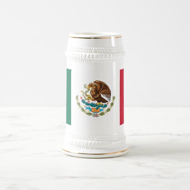 Caneca De Cerveja Mug com bandeira do México (Centro)