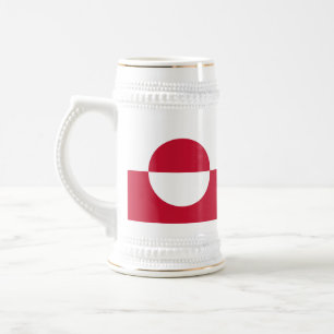 Caneca De Cerveja Mug com pavilhão da Gronelândia