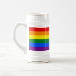 Caneca De Cerveja Mug com Sinalizador LGBT Arco-Íris