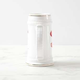 Caneca De Cerveja Mug de beijo e amor