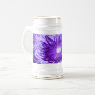 Caneca De Cerveja Mug Fantasy Flores Roxo