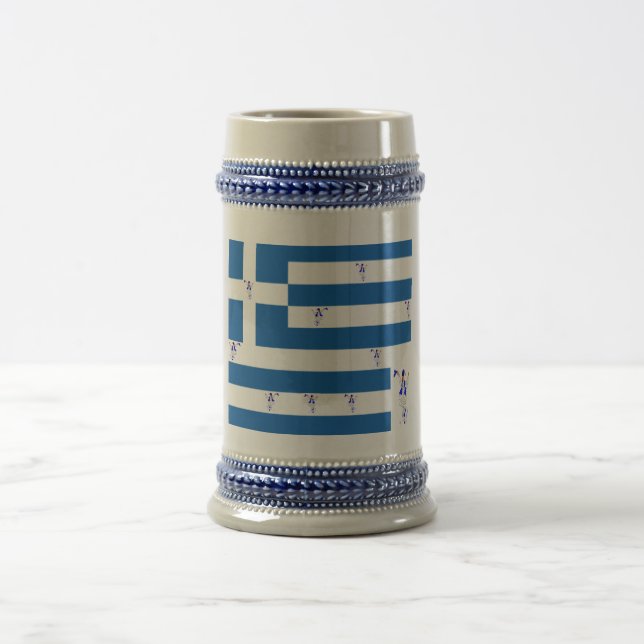 Caneca De Cerveja Mug Grecian Evzone com bandeira grega (Centro)