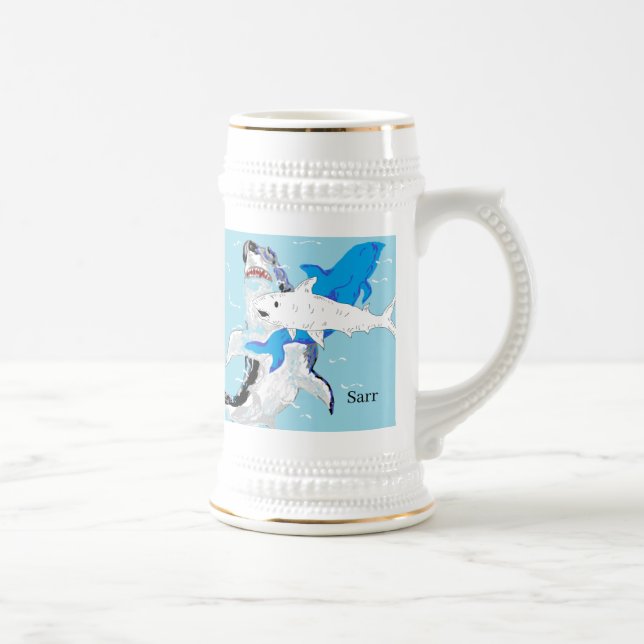 Caneca De Cerveja Mug: Mundo do Mar (Direita)