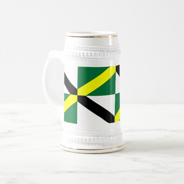 Caneca De Cerveja Mug with Flag of Monterey, Califórnia (Frente Esquerda)
