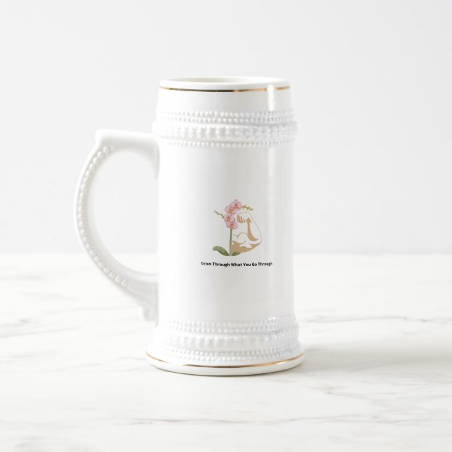 Caneca De Cerveja Mulher Floral Forte (Esquerda)