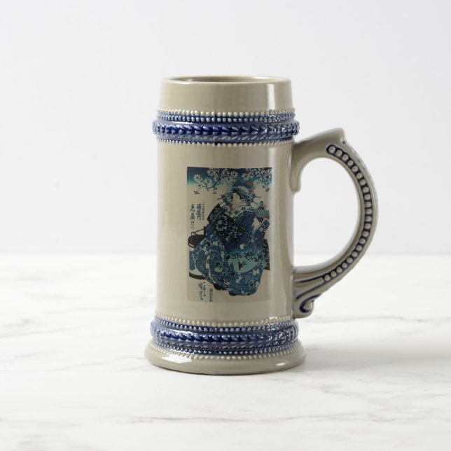 Caneca De Cerveja Mulher Geisya Japonesa, Kuniyoshi, Ukiyo-e (Direita)