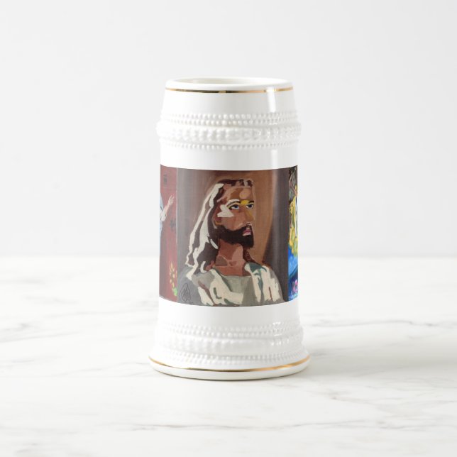 CANECA DE CERVEJA MÚLTIPLAS IMAGENS JESUS (Centro)