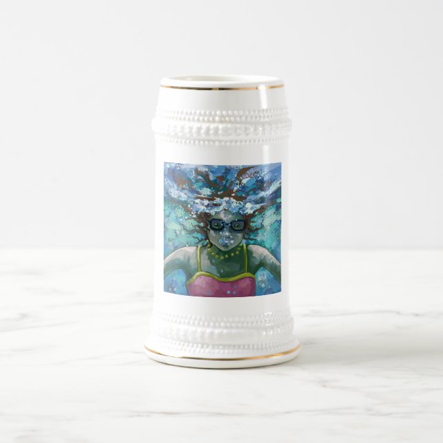 Caneca De Cerveja Nadar debaixo d'água (Centro)