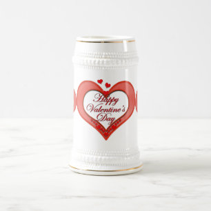 Caneca De Cerveja Namorados Vermelho de Beade
