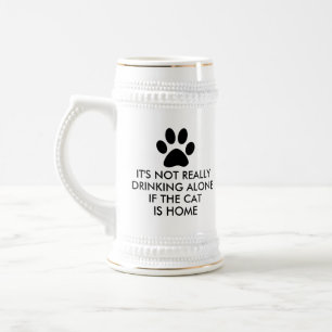 Caneca De Cerveja Não beber apenas o gato é dizer Home